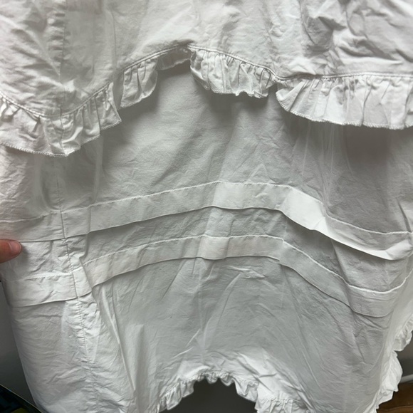 Zara White Maxi Tiered Ruffled Dress - Picture 5 of 7